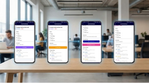 Work Orders mobile interface
